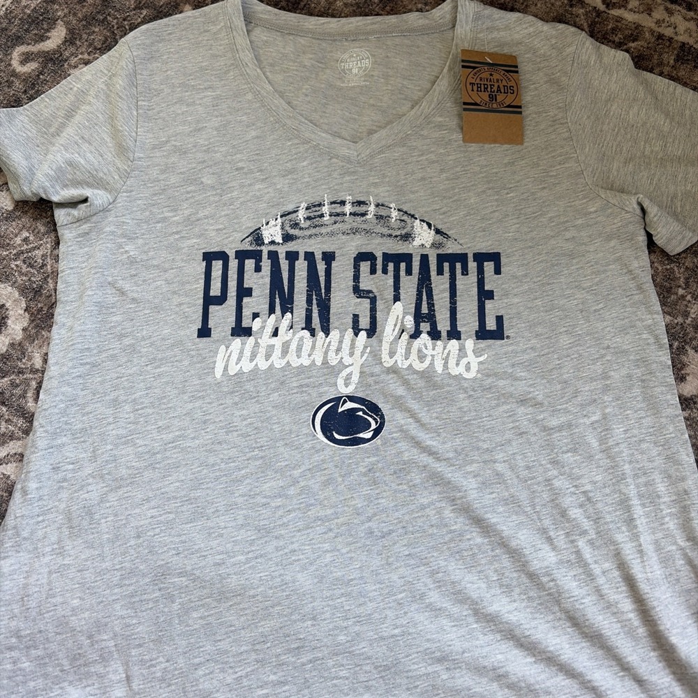 PENN STATE women's Size XL Football T-SHIRT - Rivalry Threads